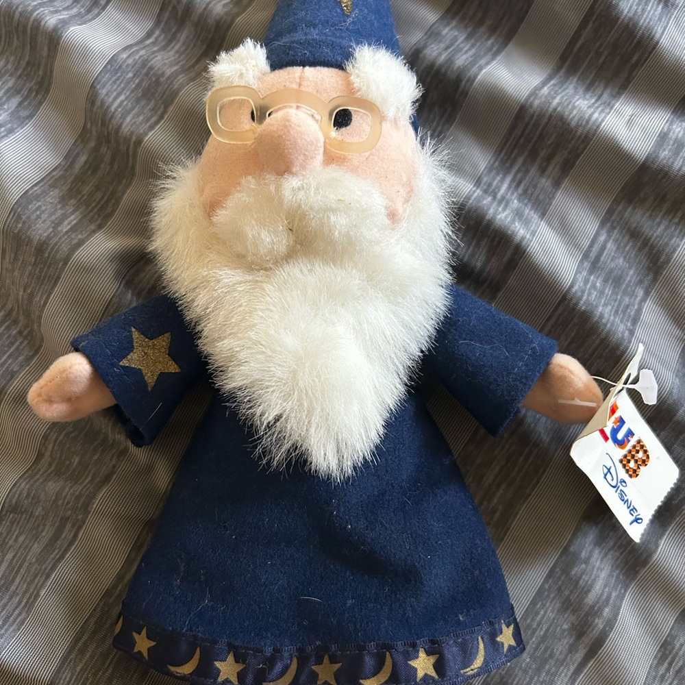 Vintage 10inch Merlin (Sword in the Stone) plush